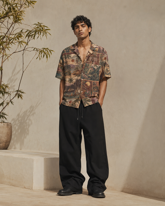 Tropical Heritage Printed Cuban Collar Shirt