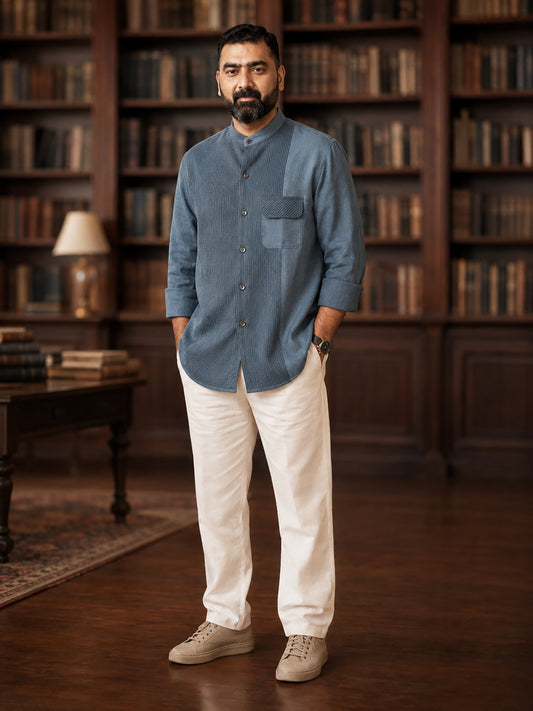 The Scholar Blue Shirt